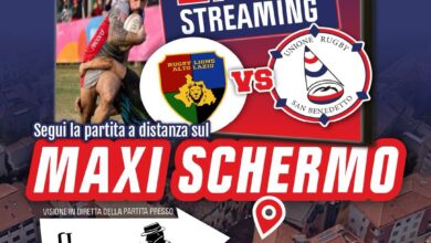 L'Unione Rugby sogna la Serie A: maxi schermo in via XX Settembre
