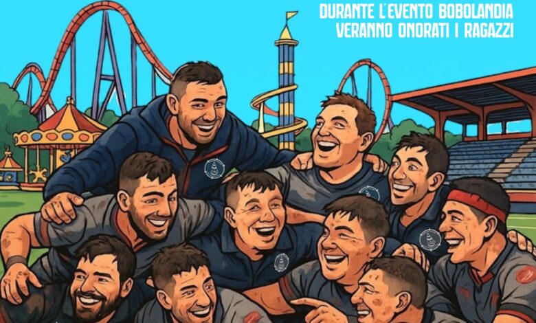 L’Unione Rugby festeggia la storica promozione in Serie A a Bobolandia