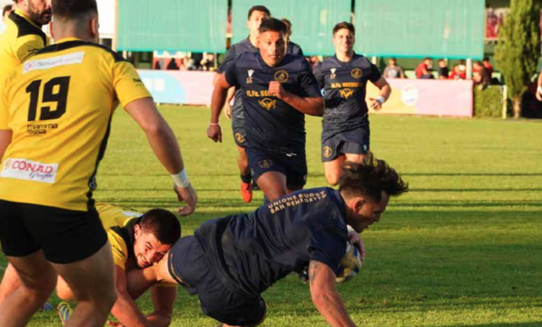 Fi.fa. Security Rugby San Benedetto durante il test match precampionato contro Avezzano al Nelson Mandela di Porto d’Ascoli