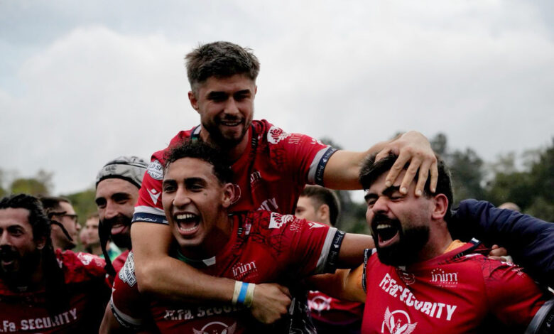 Fi.fa. Security Rugby San Benedetto festeggia la prima vittoria in Serie A contro l’Amatori Napoli al Nelson Mandela