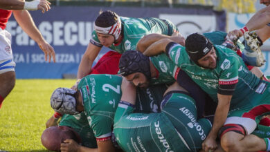 Fi.fa. Security Rugby San Benedetto in azione contro il Civitavecchia Rugby Centumcellae al Nelson Mandela di San Benedetto del Tronto